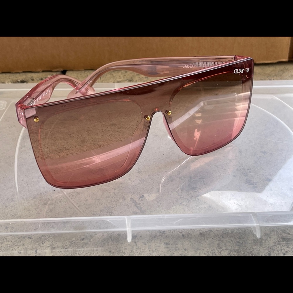 Quay Australia Pink Shield Sunglasses